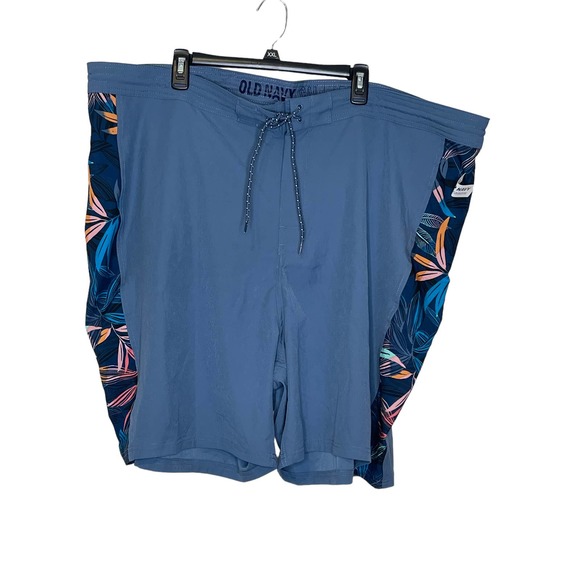 Old Navy Men Board Short Bottom Swim Trunks Hybrid Drawstring Blue Size 50 NWT - Picture 1 of 10